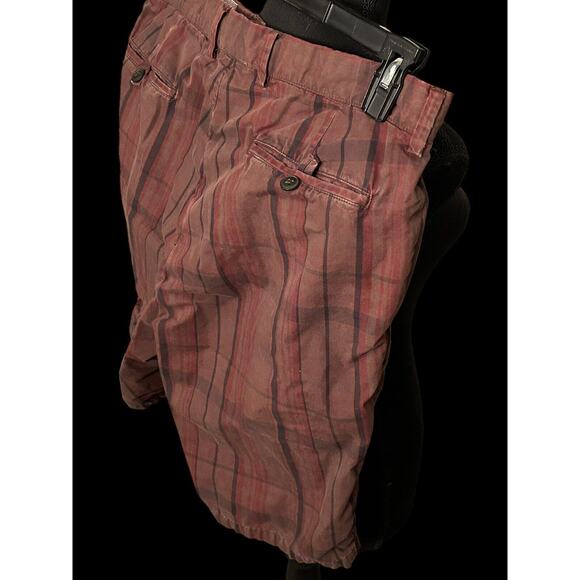 Club Monaco Mens Size 33 Flat Front Multicolor Striped Shorts - Picture 6 of 8